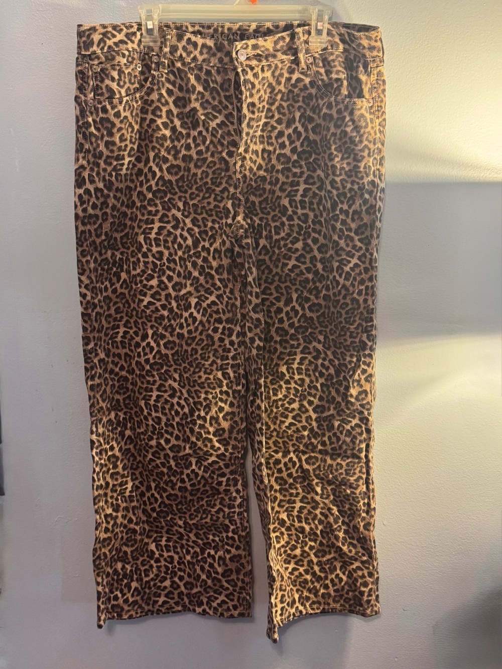 American Eagle Leopard Print Stretch Pants – Size 14